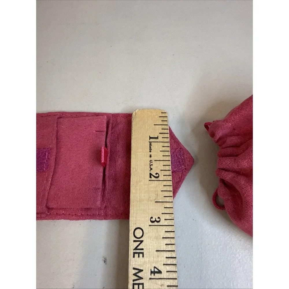 Hello Kitty for Diamonique Pink Pouch Insert Lot Vintage Jewelry Storage Case